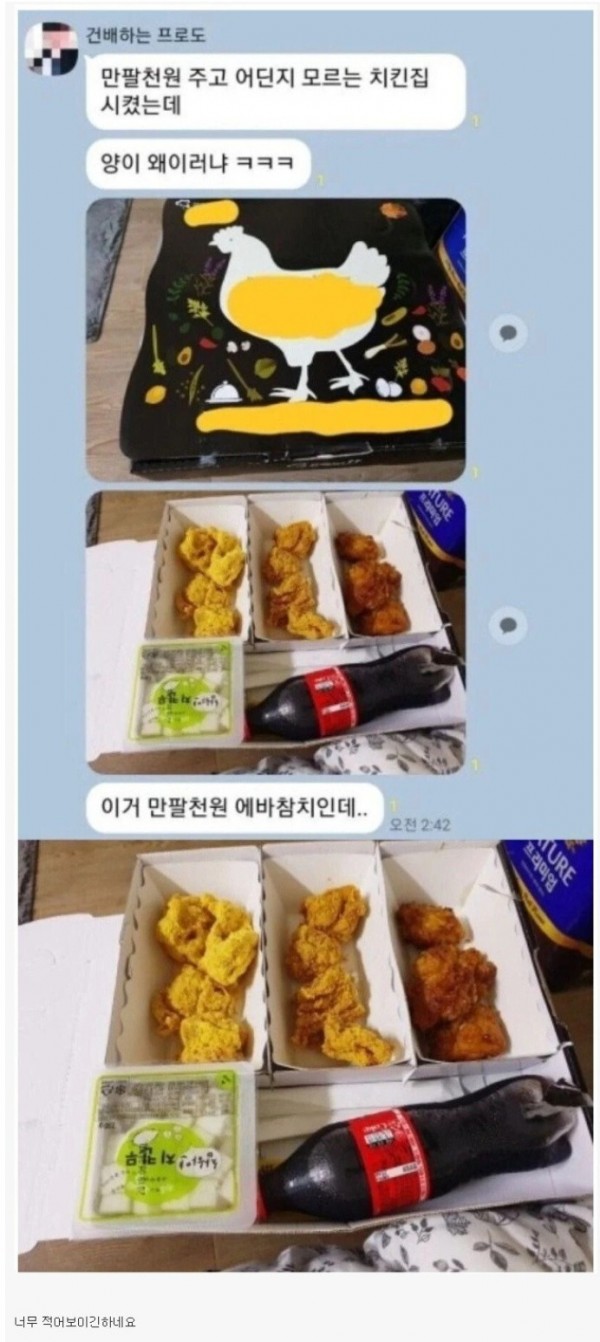 논란이 될만한 18000원 짜리 치킨