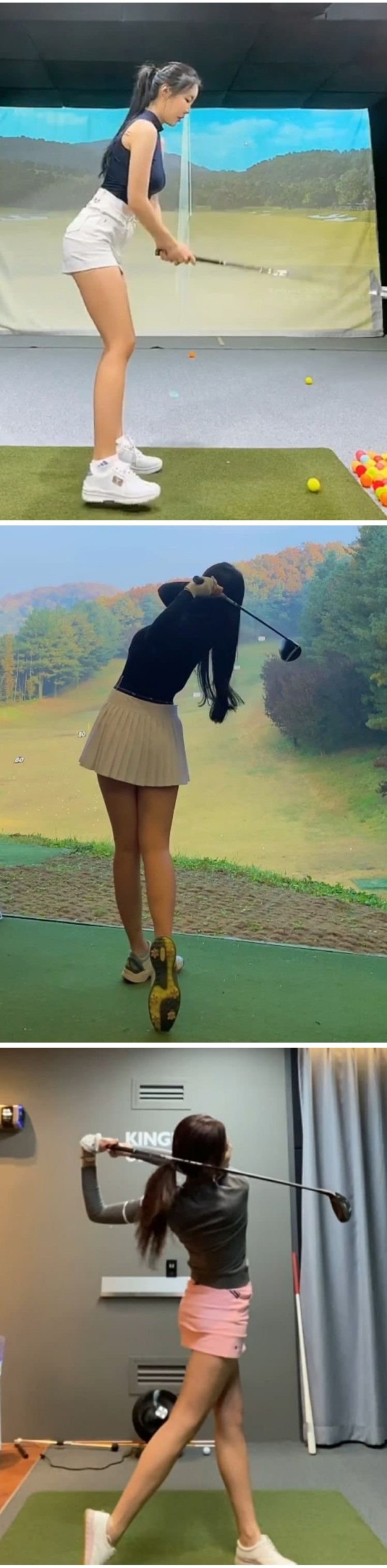 섹시한 골프웨어 골프치는 처자들 몸매가 ㅗㅜㅑ